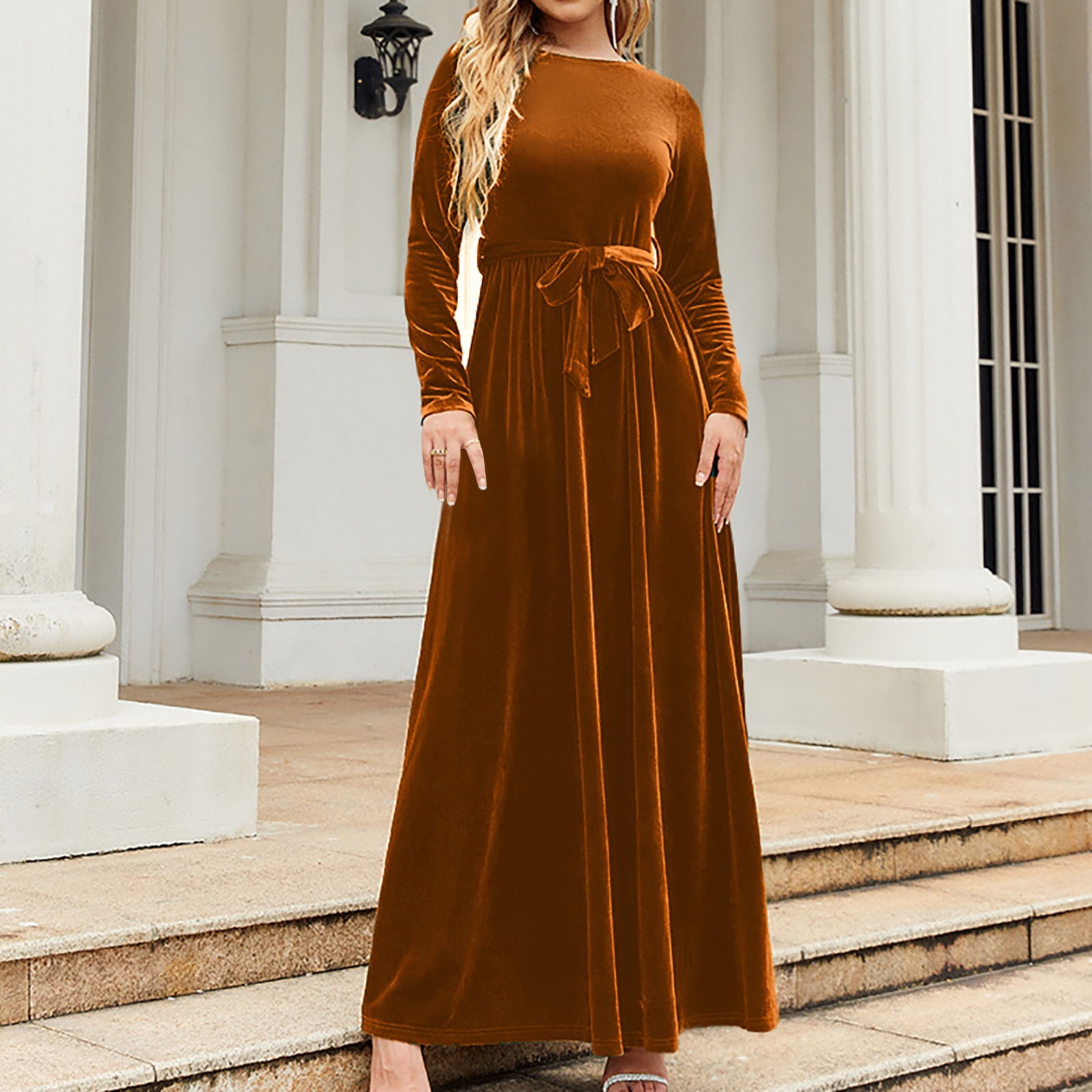 brown fall dress